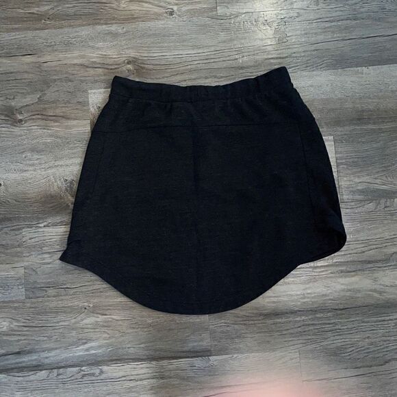 Adidas Heather Gray French Terry High Low Skirt Medium - Picture 3 of 6